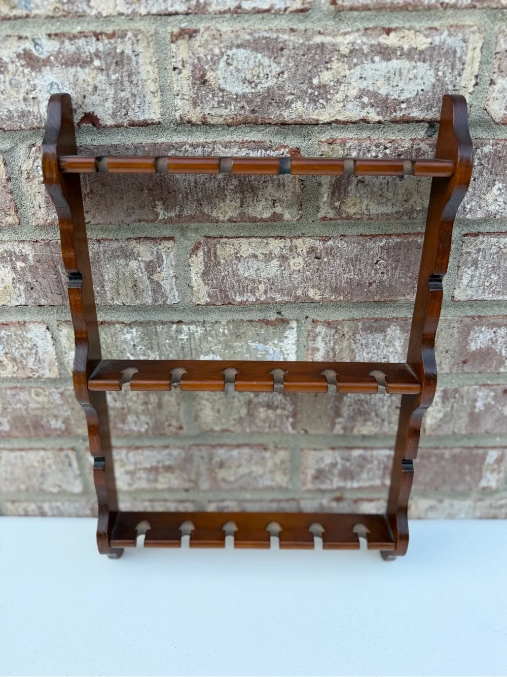 Vintage Wooden Souvenir Rack Brown - Home Wall Decor | 15.5” x 10.5”